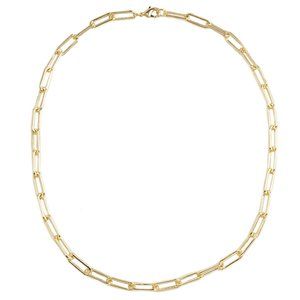 Glamorous Gold-Plated Paperclip Necklaces